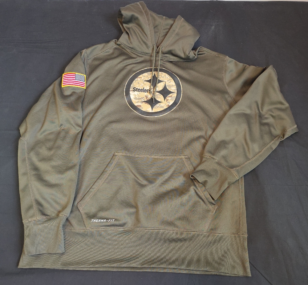 Pittsburgh Steelers Nike Salute to Service (STS) KO Hoodie Size XXL